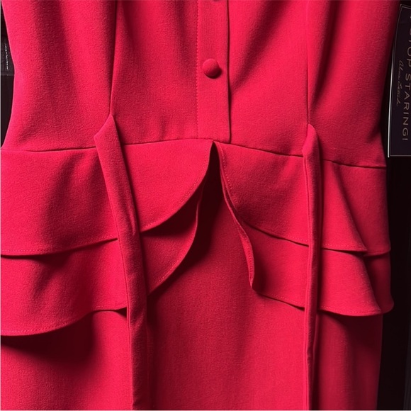 🆕 Stop Staring Faith red peplum vintage retro pinupp midi wiggle dress - Picture 10 of 14